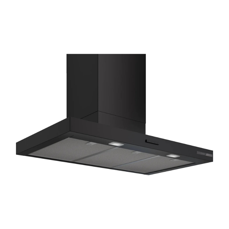 Bosch Series 4 Wall-mounted cooker hood 90 cm Matt black - DWB95CC60B