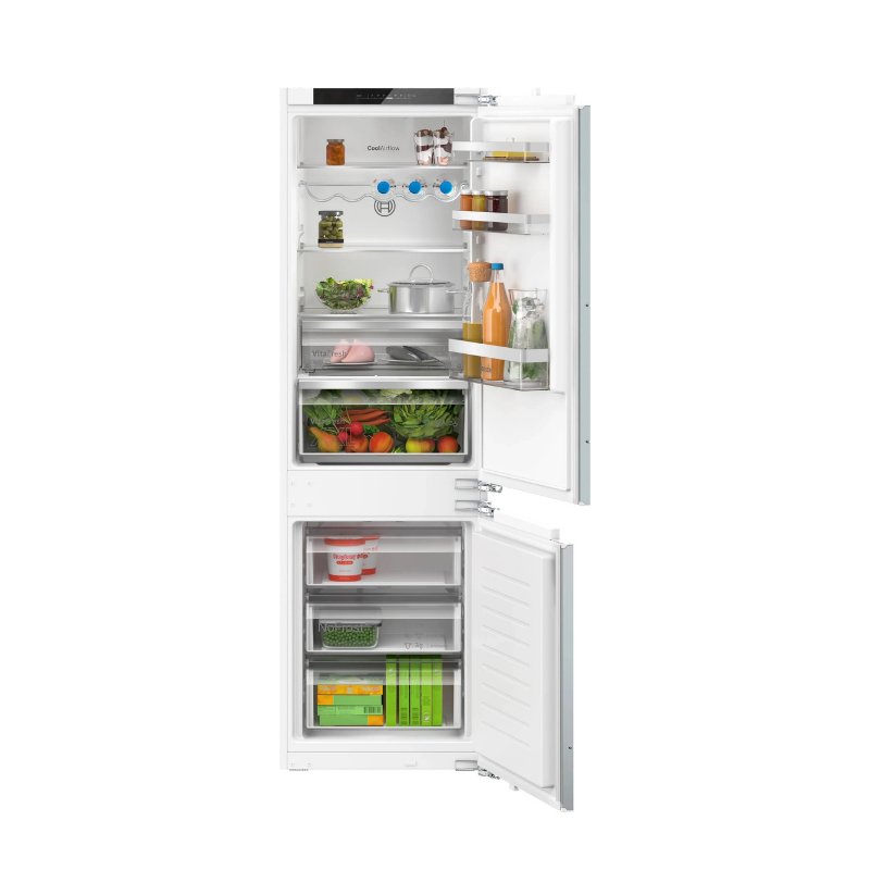 Bosch Series 4 Built-in fridge-freezer with freezer at bottom 177.2 x 54.1 cm - KIN86VFE0G