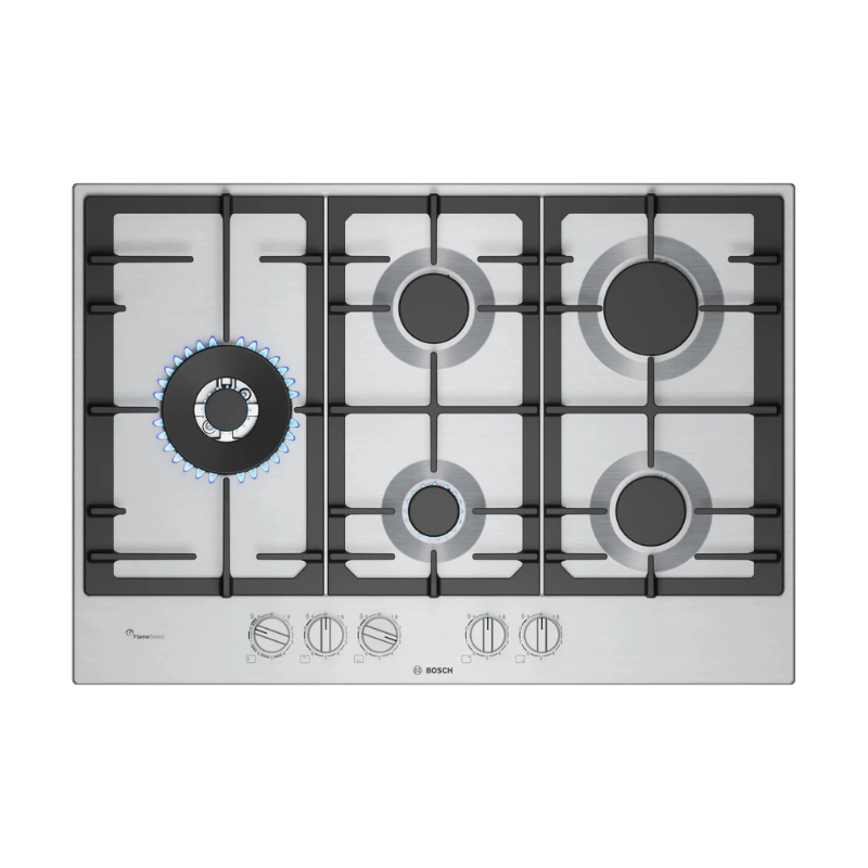Bosch Series 6 Gas hob 75 cm Stainless steel - PCS7A5I90