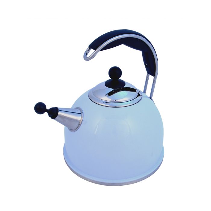 AGA Stainless Steel Whistling Kettle Duck Egg Blue