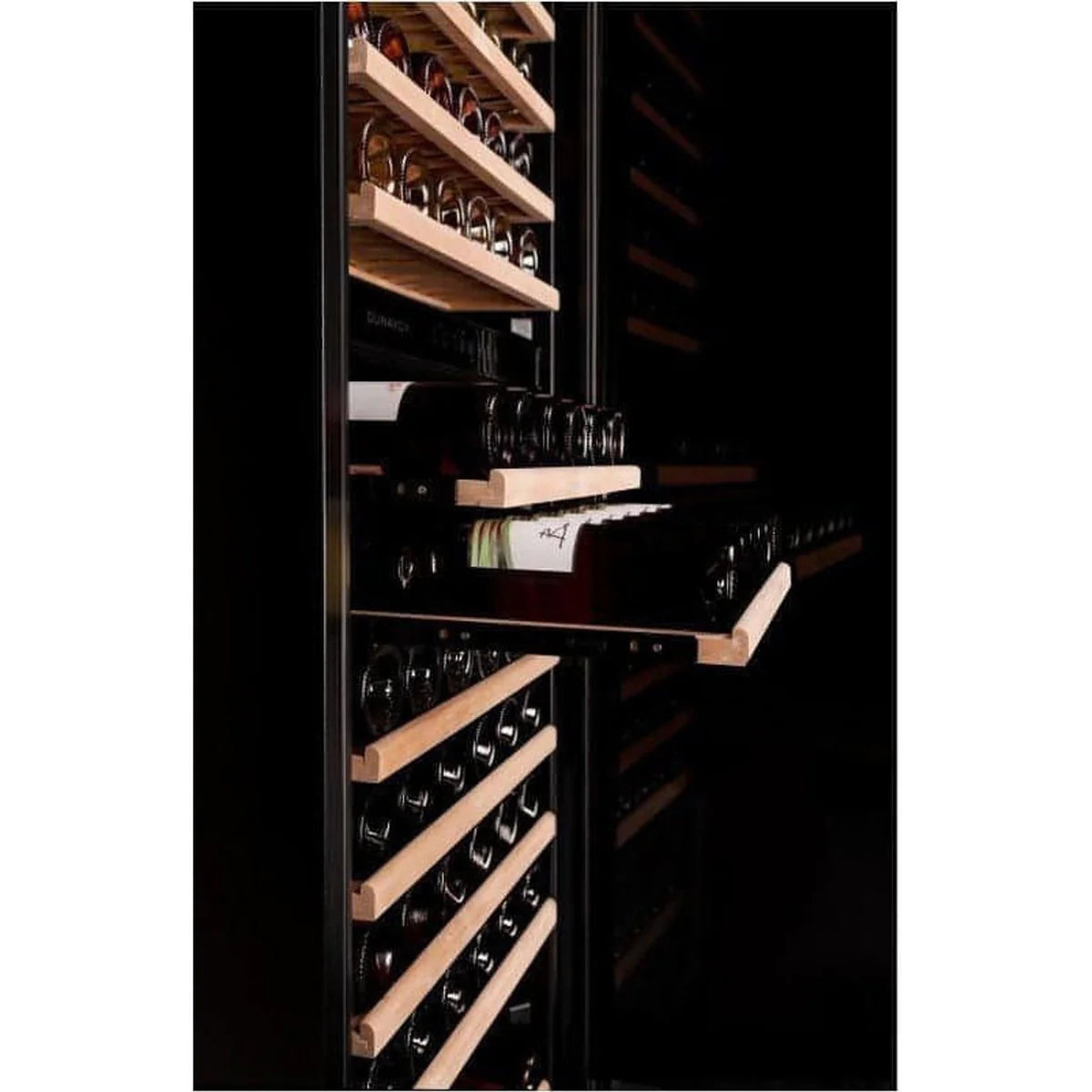 Dunavox GRANDE-166 - 600mm Dual Zone - 166 Bottle - Built In / Freestanding Tall Wine Cooler - DX-166.428SDSK