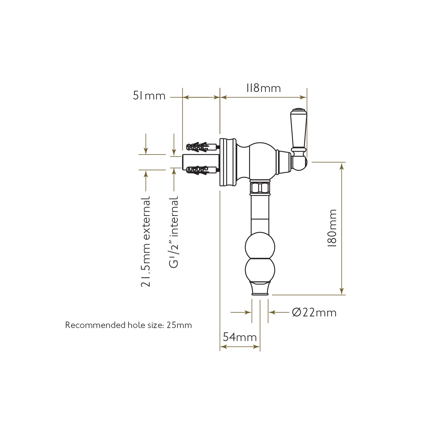 Bidbury & Co Aldsworth Pot Filler