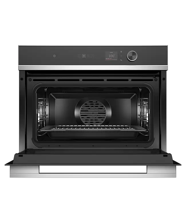 Fisher & Paykel Series 7 OS60NDLX1 Compact Combination Steam Oven 55L, 18 Function, 2.4" Screen + Dial, Contemporary (Stainless Steel Trim),  WiFi, compatible with SmartHQ App