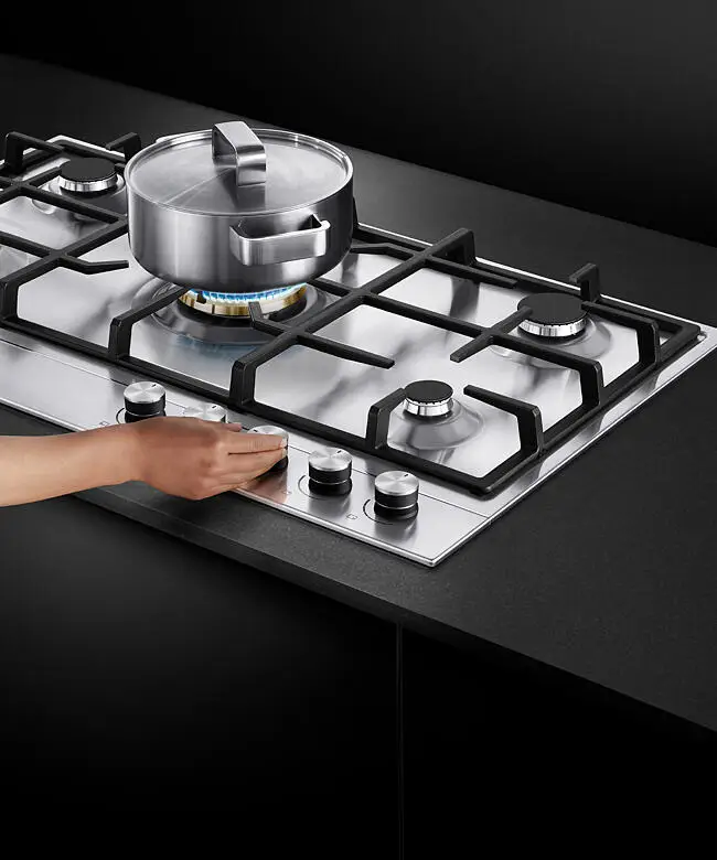 Fisher & Paykel Series 7 CG905DNGX1 900mm Wide Gas on Steel, 5 Burner