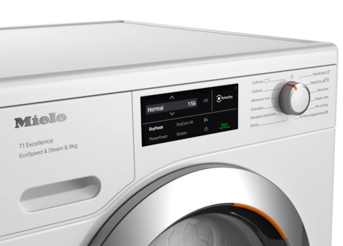 Miele TEL785WP EcoSpeed&Steam&9kg Lotus white