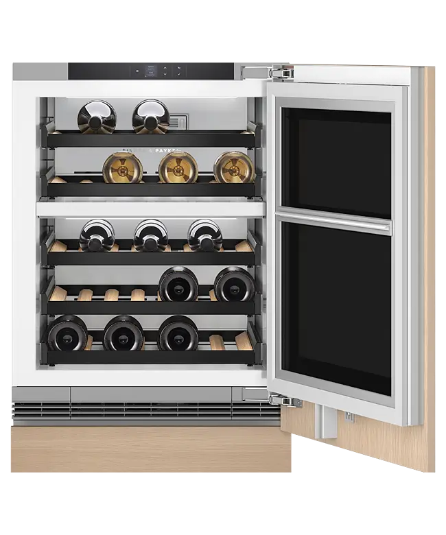 Fisher & Paykel Series 9 RS6009V2RT1 Undercounter Wine, Glass Door, Right Hinge (Reversible), 600mm