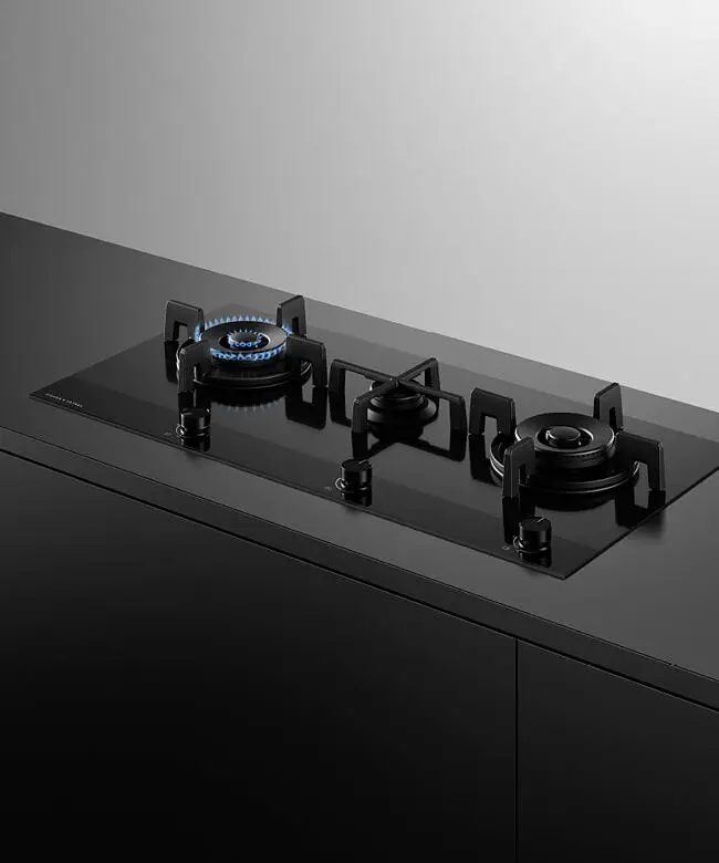 Fisher & Paykel 90cm Series 9 3 Burner Gas Hob, LPG