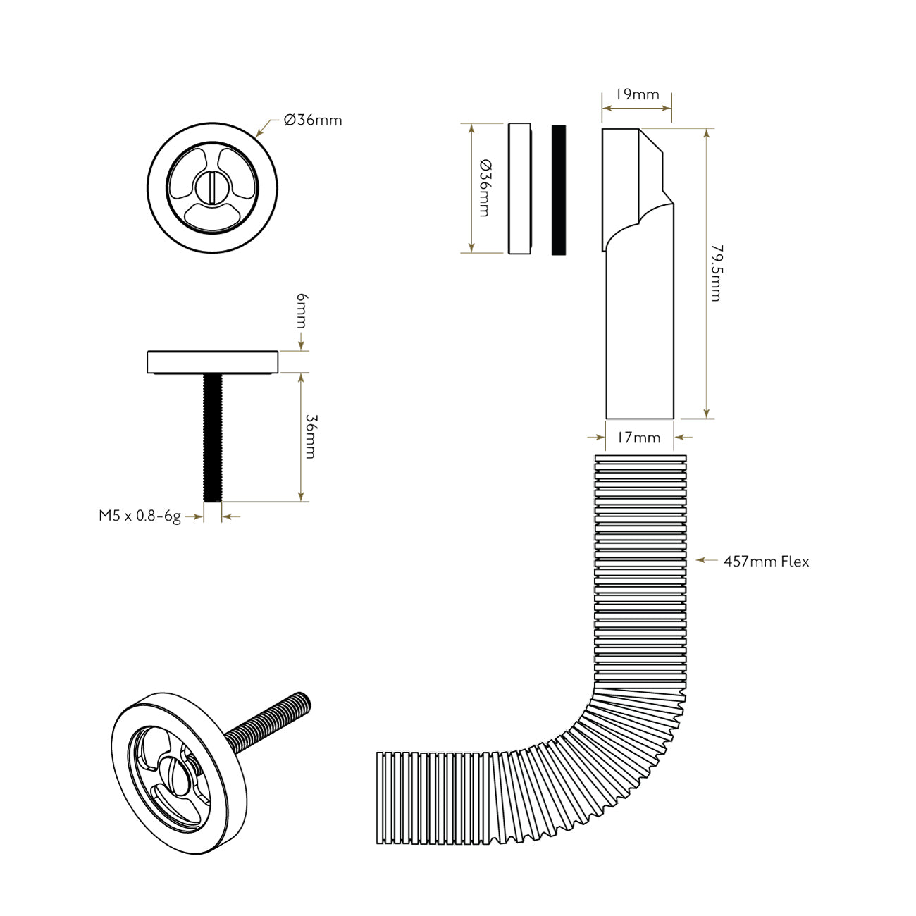 Bidbury & Co Round Overflow