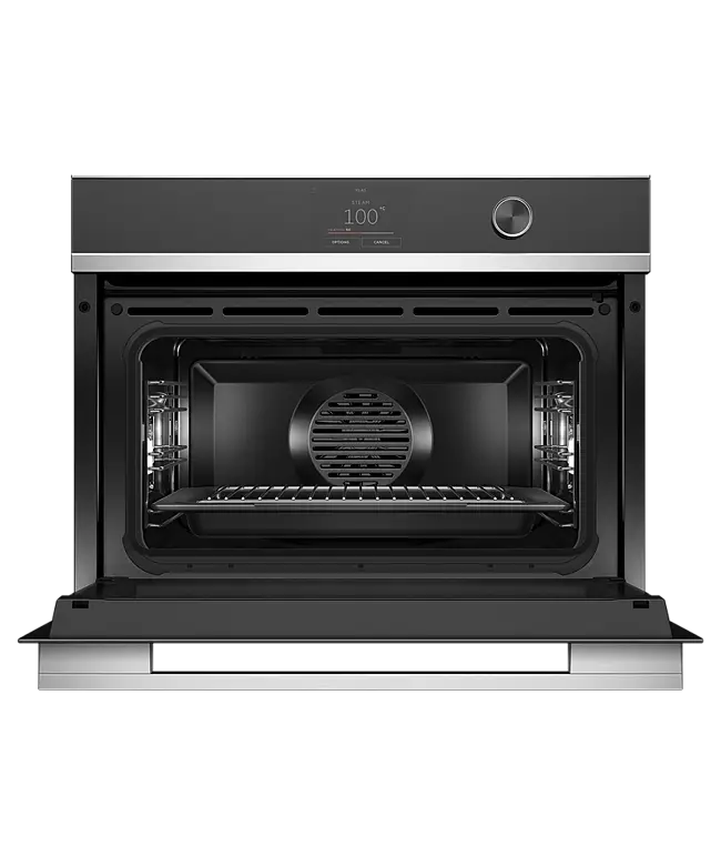 Fisher & Paykel Series 9 OS60NDTDX1 Compact Combination Steam Oven 55L, 23 Function, 5" Touchscreen + Dial, Contemporary (Stainless Steel Trim),  WiFi, compatible with SmartHQ App