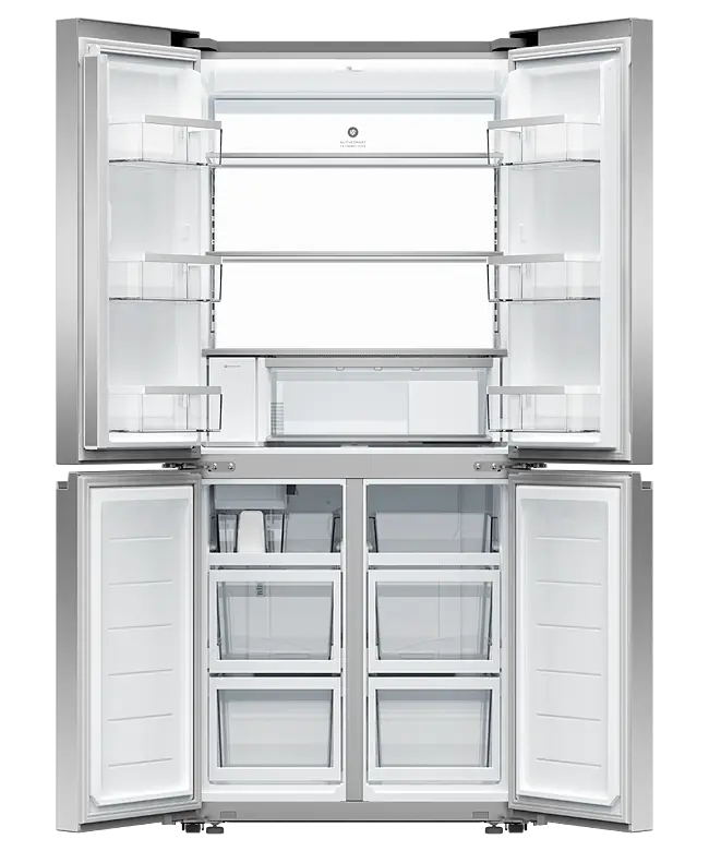 Fisher & Paykel 498L Series 7 Quad Door Refrigerator Freezer, Ice & Water