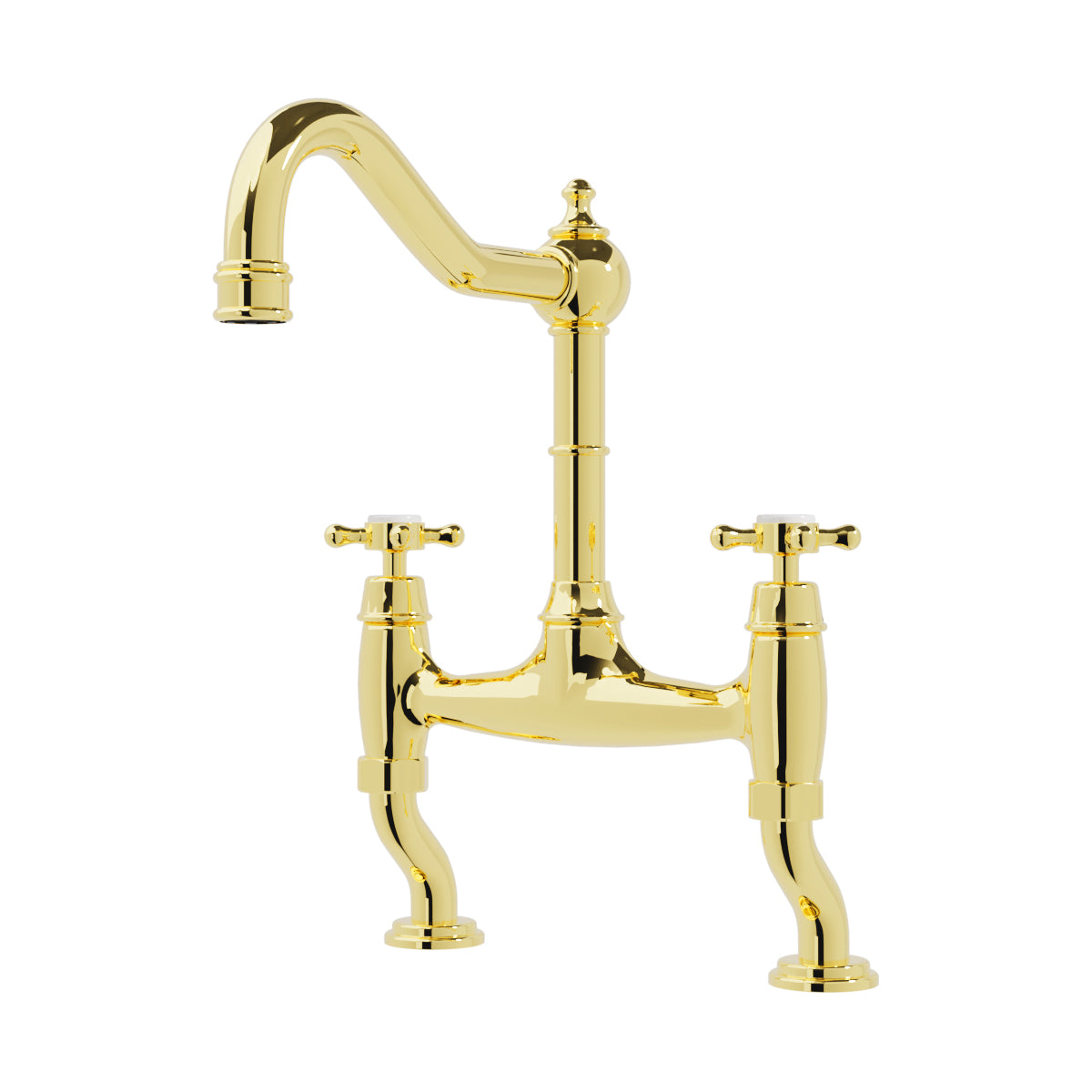 Bidbury & Co Fairford Kitchen Twin Lever Bridge Tap