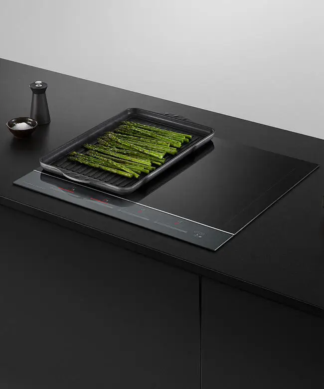 Fisher & Paykel Series 7 CI604DTB4 600mm Wide Induction 'Touch & Slide' Control Frameless 4 Zone with Smart Zone Minimal Style