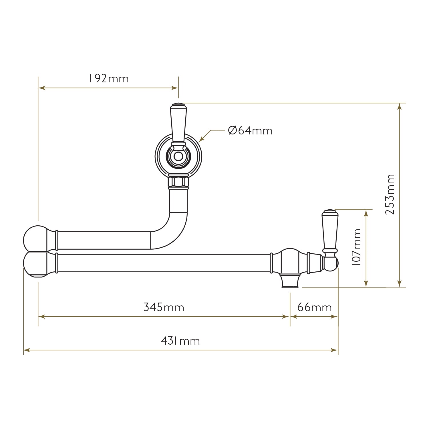 Bidbury & Co Aldsworth Pot Filler