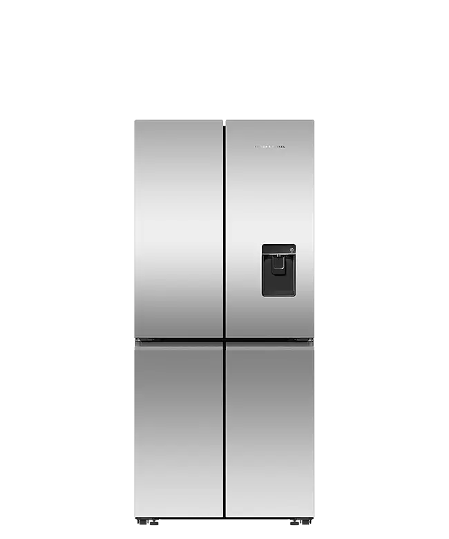 Fisher & Paykel 498L Series 7 Quad Door Refrigerator Freezer, Ice & Water